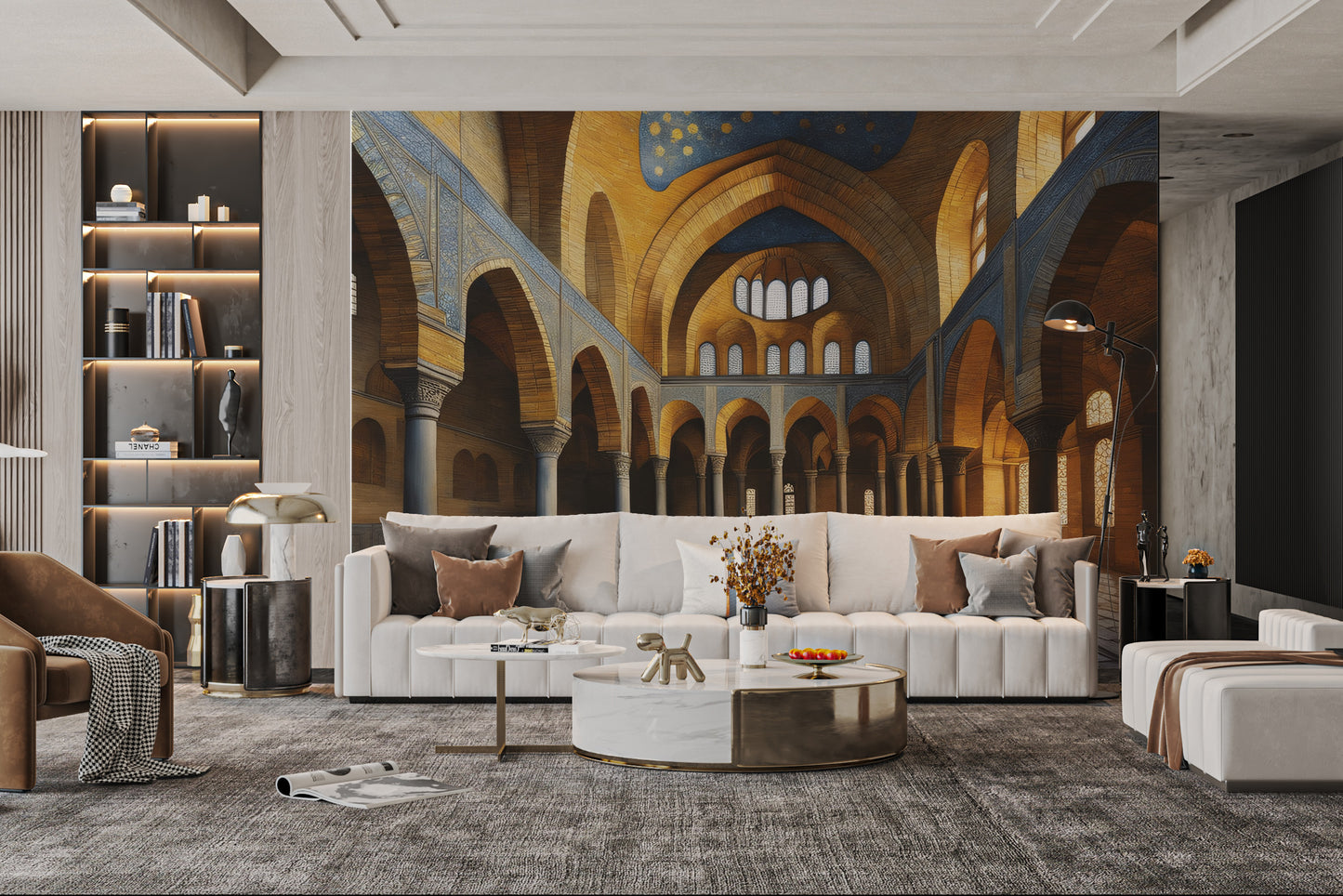 Majestic column and arches wallpaper
