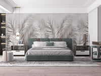 Nature-inspired botanical palm wallpaper art.

