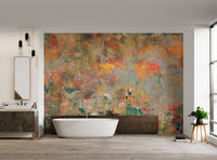 Classic oil-painted flower design for walls
