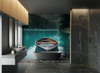 Peaceful lake reflection wall mural
