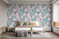 Scandinavian wallpaper showcasing serene scape
