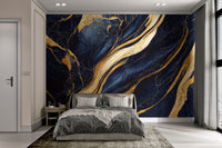 Contemporary abstract marble texture wall covering

