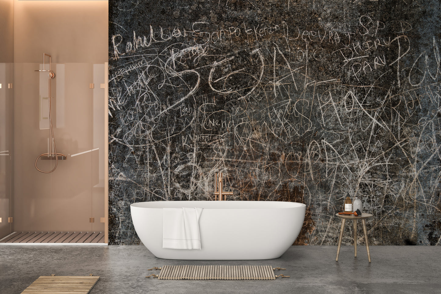 Rustic Script Wall Decor Mural