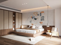 Peel and stick artistic shapes mural for stylish spaces
