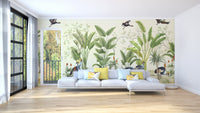Artistic birds nature mural