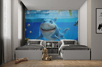 Lively underwater wall mural brings the ocean into your child's bedroom