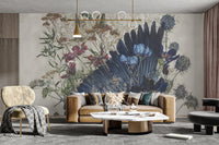 Temporary watercolor floral wallpaper for peaceful spaces