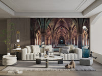 Timeless cathedral arch wall mural
