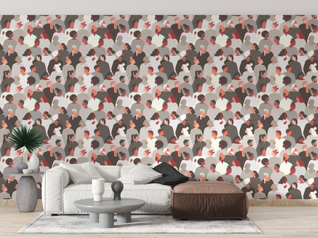 Cultural melange mosaic mural for decor
