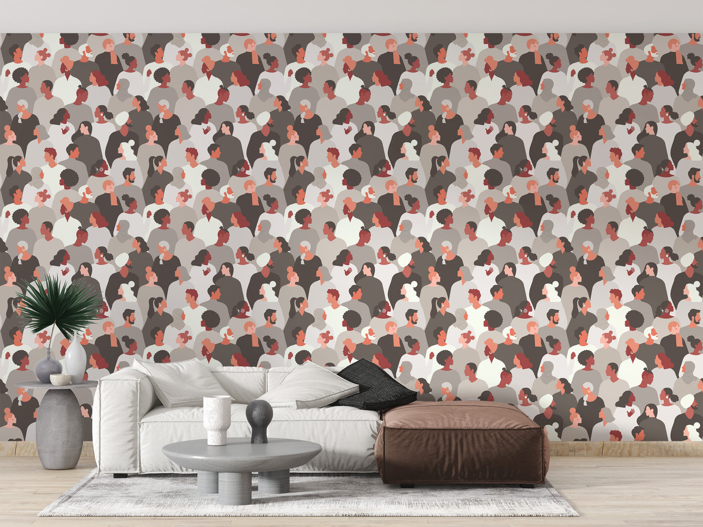 Cultural melange mosaic mural for decor
