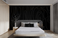 Luxury modern abstract wavy line wallpaper for walls
