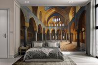 Elegant historic archway wall mural
