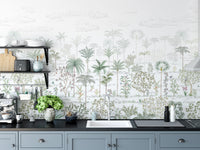 Colorful tropical jungle wall mural for bold rooms
