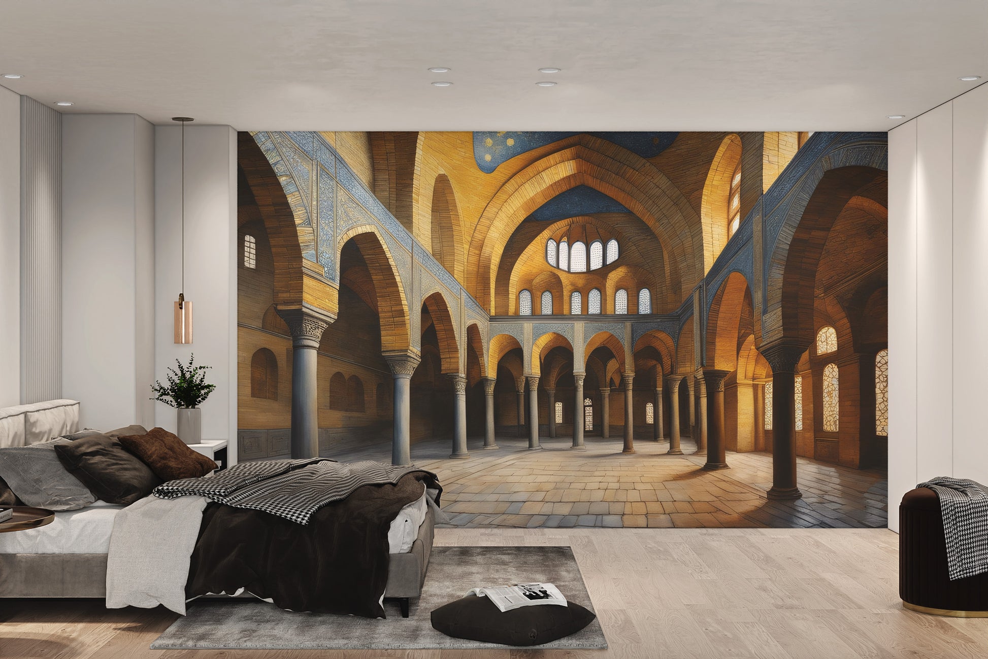 Timeless grand arch wallpaper print
