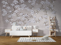 Beautiful spring flowers wall mural for bedrooms
