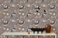 Fox and mouse space adventure design for fun interiors