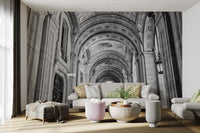 Sophisticated vintage arch wallpaper
