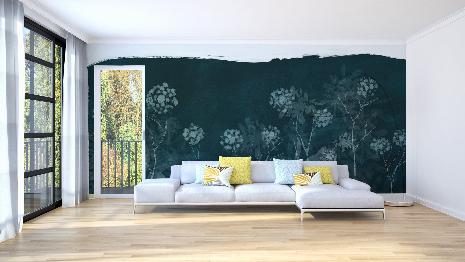 Night meadow design for peaceful bedrooms
