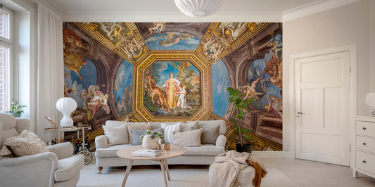 Classic Baroque fresco ceiling mural
