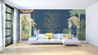 Swans lake mural for tranquil home spaces
