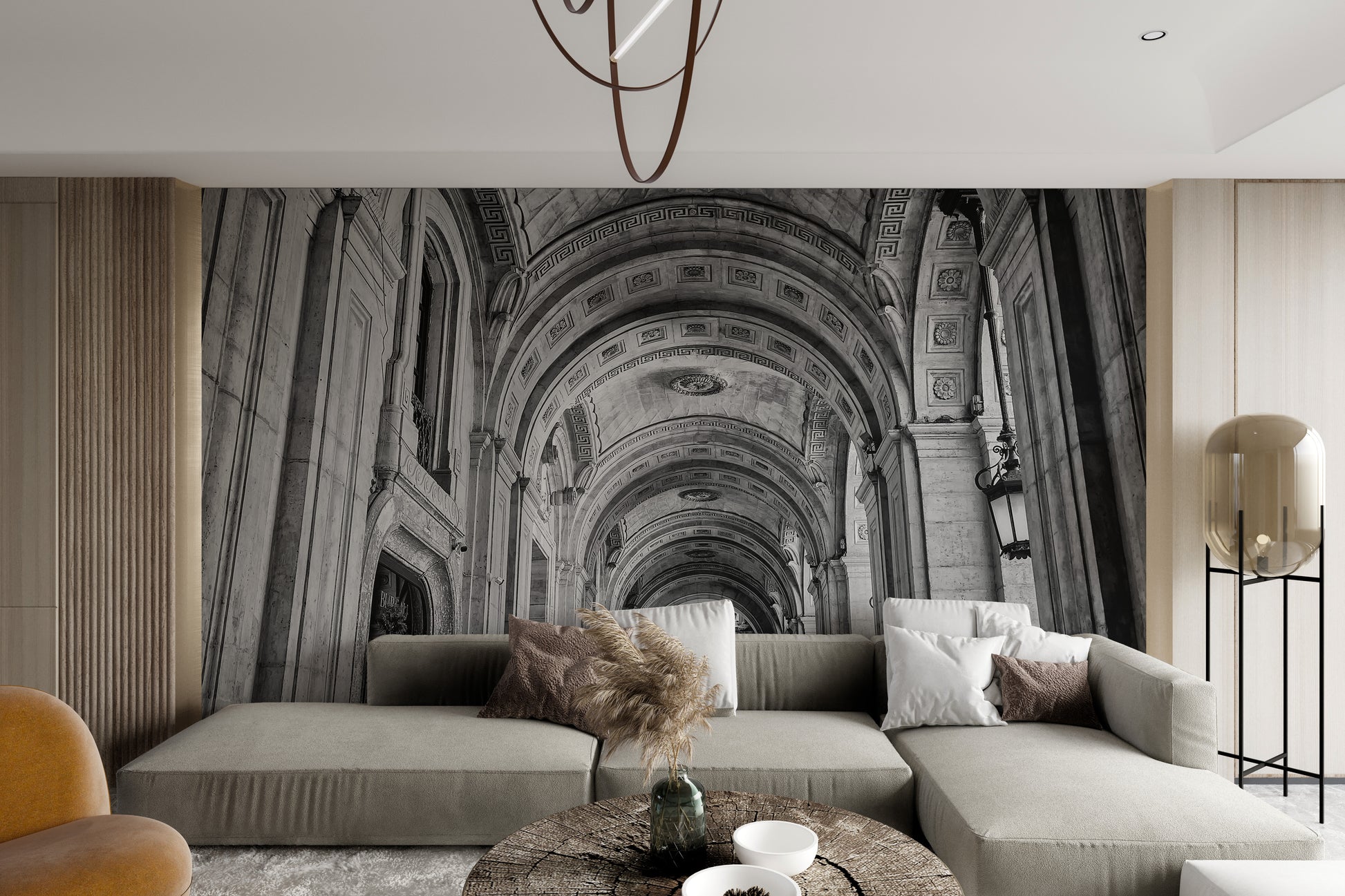Elegant architectural design wall decor

