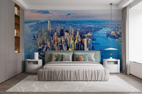 Modern NYC Skyline Wallpaper for Living Rooms