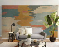 Multicolored brick mural adding charm to any space
