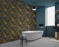 Classic Art Deco Geometric Wallpaper
