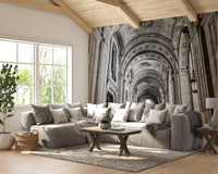 Classical architectural wallpaper design
