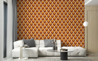 Sleek and trendy modish twist mural.
