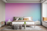 Stylish ombre wall mural with blush tones
