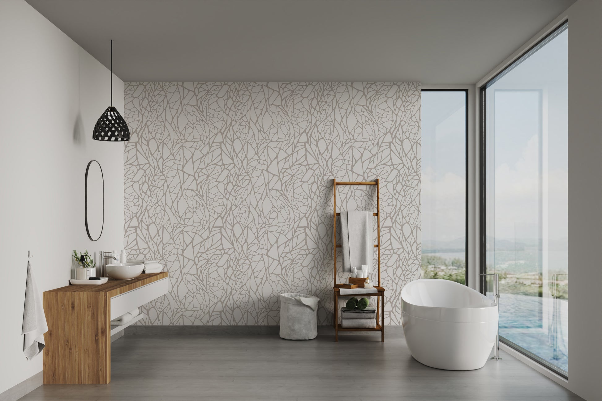 Stylish abstract web pattern wallpaper
