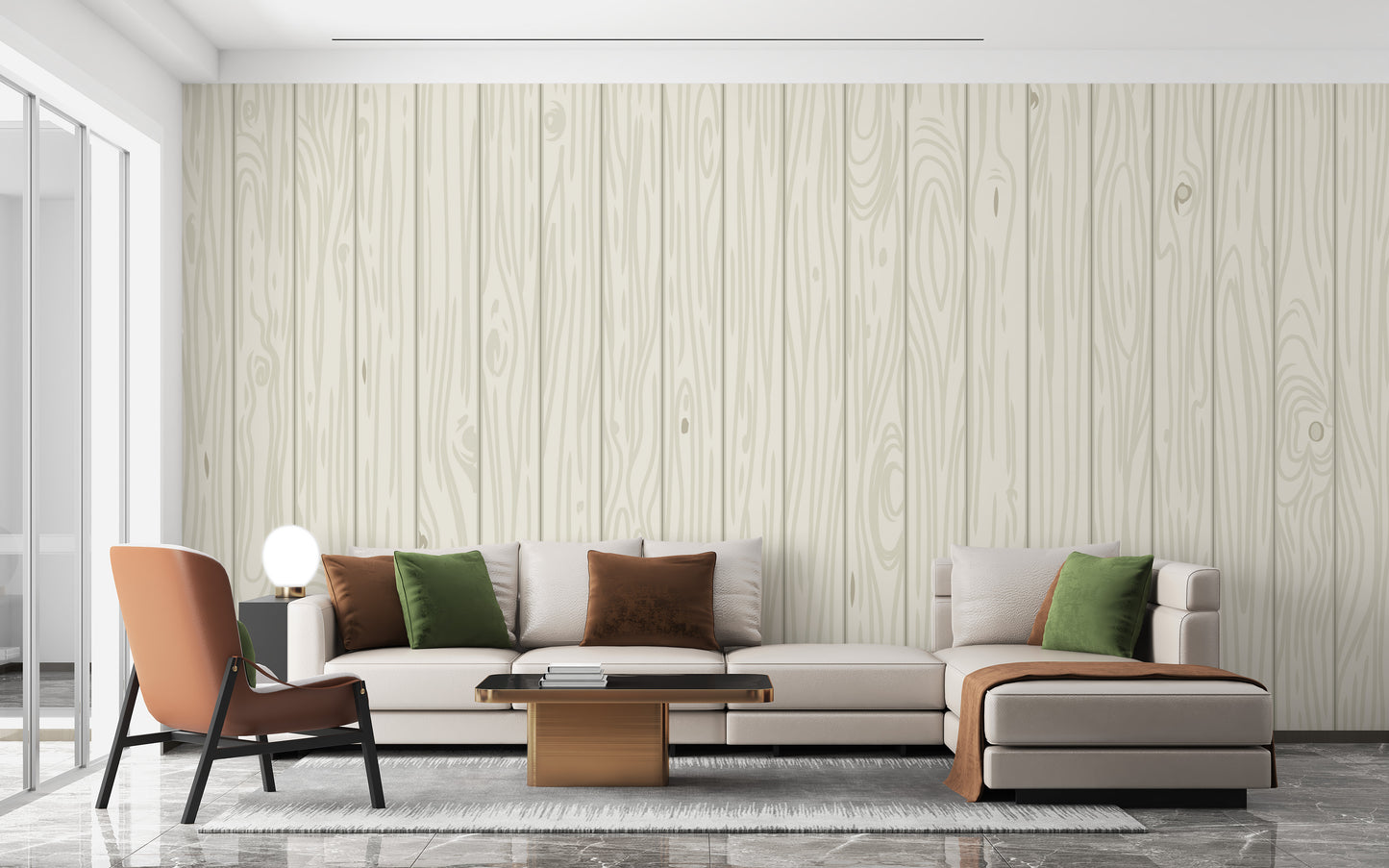 Rustic oak wood wallpaper for elegant walls

