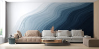 Ocean whispers mural for coastal-inspired rooms
