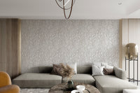 Subtle geometric line design mural
