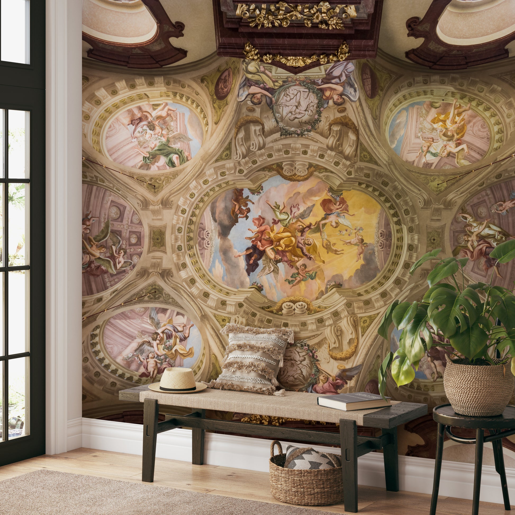 Timeless baroque fresco ceiling design
