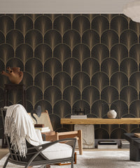 Decorative vintage palette in Deco self-adhesive wallpaper.