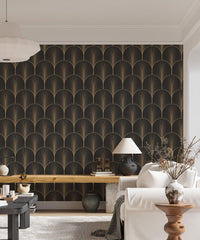 Modern vintage Deco self-adhesive wallpaper patterns.