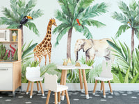 Adorable animal wallpaper for kids’ spaces
