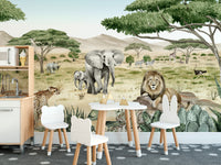 Decorative Savannah Secret wallpaper, easy application.
