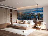 Scenic winter majesty wallpaper for interiors.
