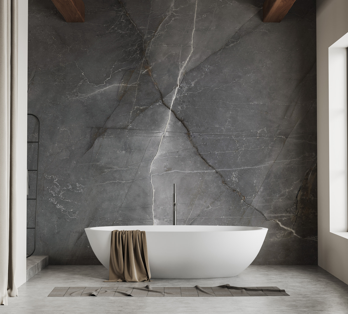 Chic marble texture mural for elegant decor