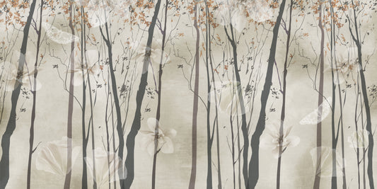 String of Lights Wood Wall Mural
