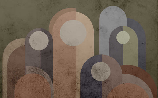 Modernist Abstract Mural Wallpaper