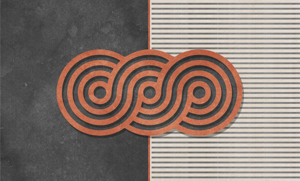Modern Circular Pattern Wall Mural in your room — zoomed