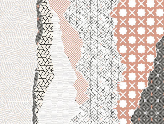 Dynamic Geometric Wall Mural