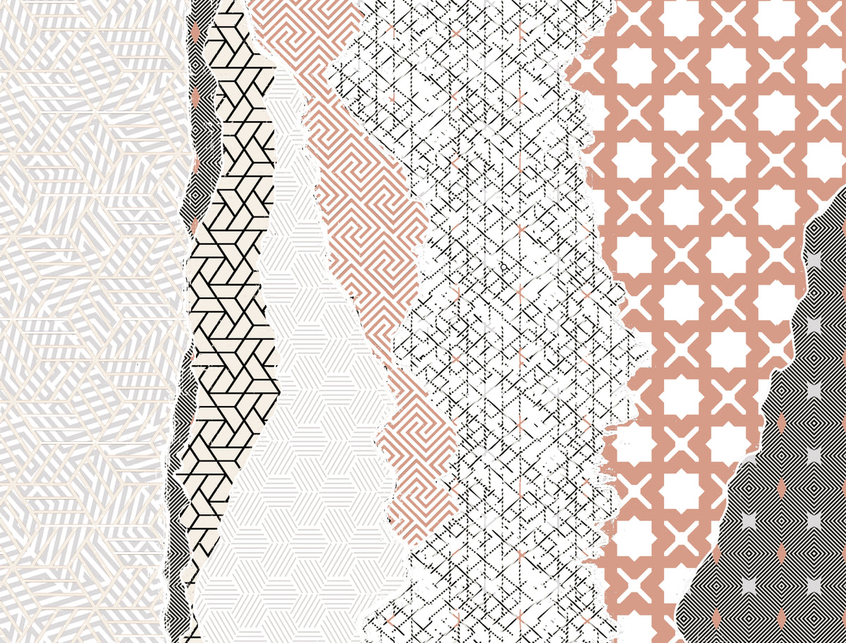 Dynamic Geometric Wall Mural in your room