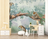 Leopard themed wall art
