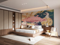 Pastel sunset wall mural
