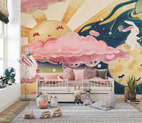 Dreamy sky wallpaper design
